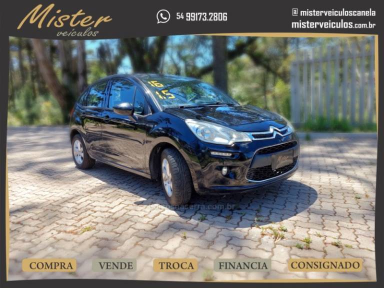 CITROËN - C3 - 2015/2016 - Preta - R$ 48.900,00