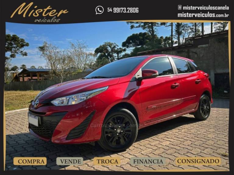 TOYOTA - YARIS - 2022/2022 - Vermelha - R$ 89.900,00