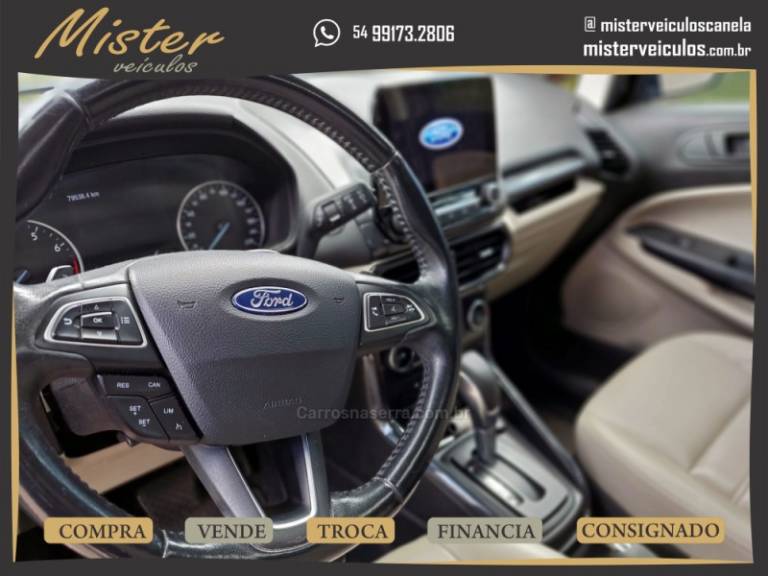 FORD - ECOSPORT - 2019/2020 - Preta - R$ 87.900,00